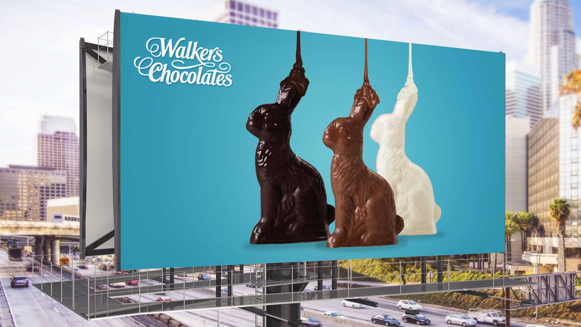 Walker's Chocolates Billboard branding