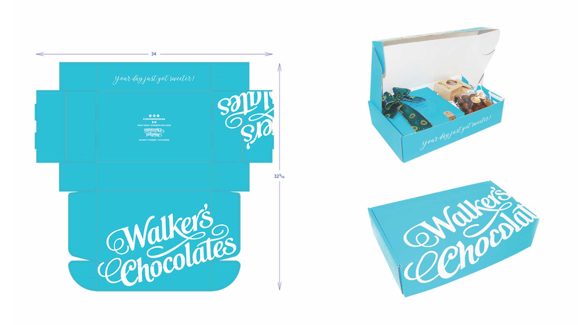 Walker's Chocolates box samples
