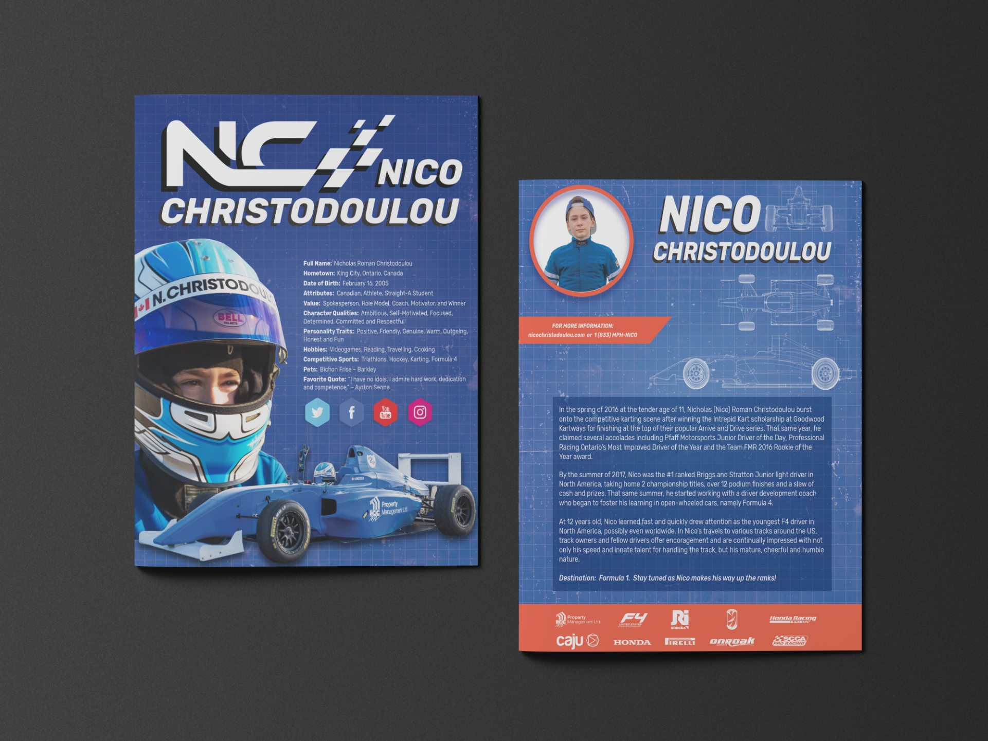 Nico Christodoulou information sheet