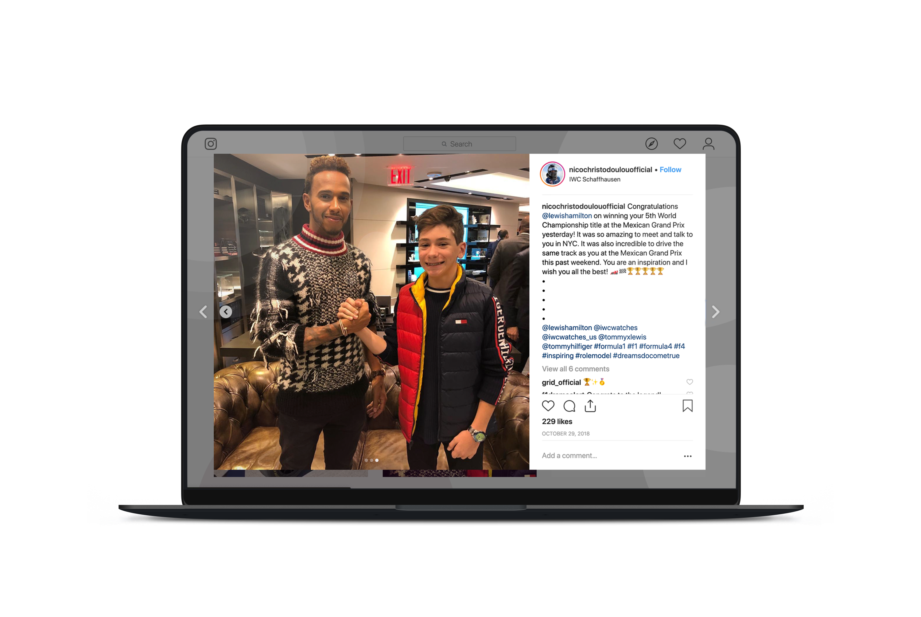 Nico & Lewis Social Media Mockup