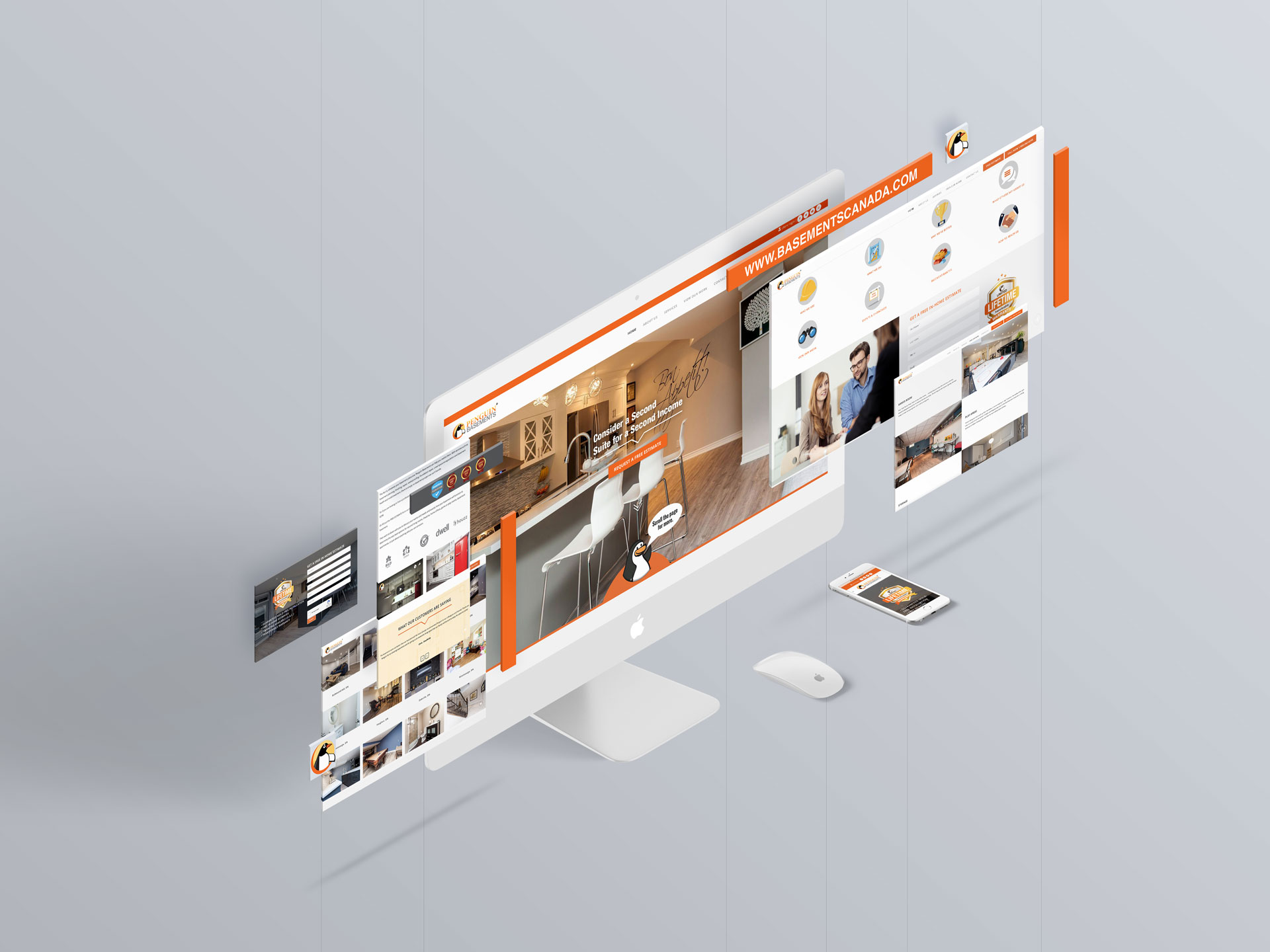 Penguin Basements Website Design & Layout